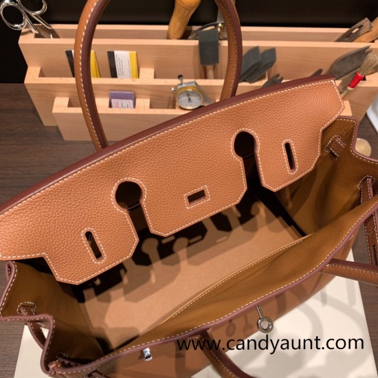 Hermes birkin 30cm togo 37/Gold Silver Hardware Full Handmade Hermes birkin 30cm togo 37/Gold Silver Hardware Full Handmade