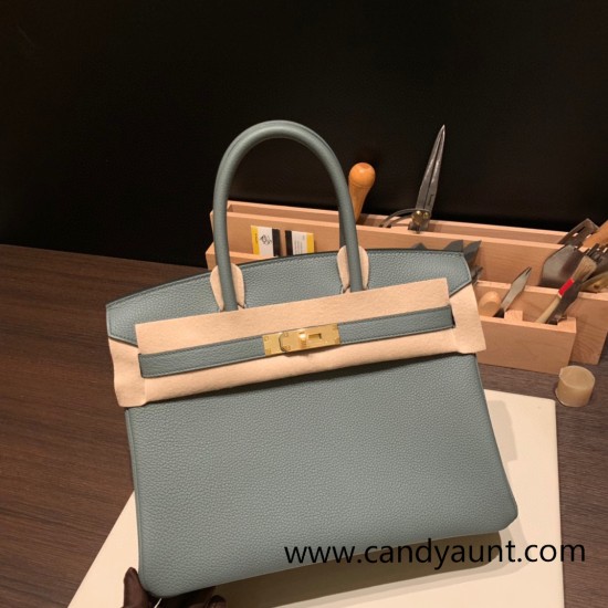 Hermes birkin 30cm togo 63 /Vert Amande Gold Hardware Full Handmade Hermes birkin 30cm togo 63 /Vert Amande Gold Hardware Full Handmade