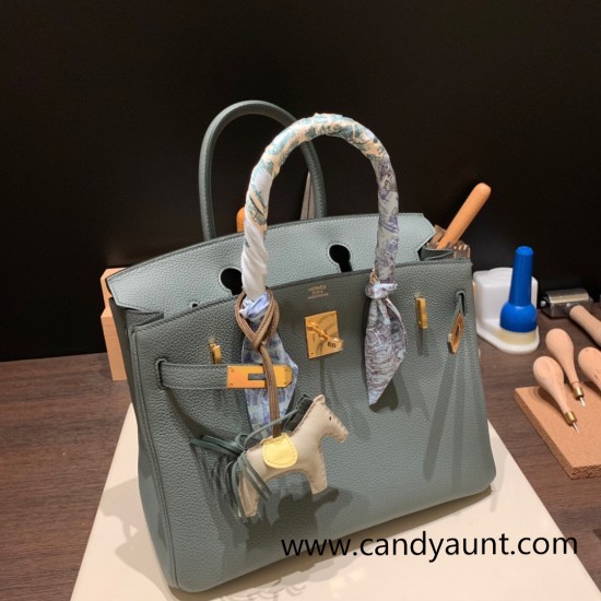 Hermes birkin 30cm togo 63 /Vert Amande Gold Hardware Full Handmade Hermes birkin 30cm togo 63 /Vert Amande Gold Hardware Full Handmade