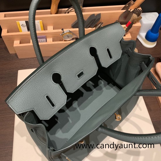 Hermes birkin 30cm togo 63 /Vert Amande Gold Hardware Full Handmade Hermes birkin 30cm togo 63 /Vert Amande Gold Hardware Full Handmade
