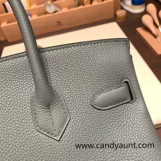 Hermes birkin 30cm togo 63/ Vert Amande Silver Hardware Full Handmade Hermes birkin 30cm togo 63/ Vert Amande Silver Hardware Full Handmade