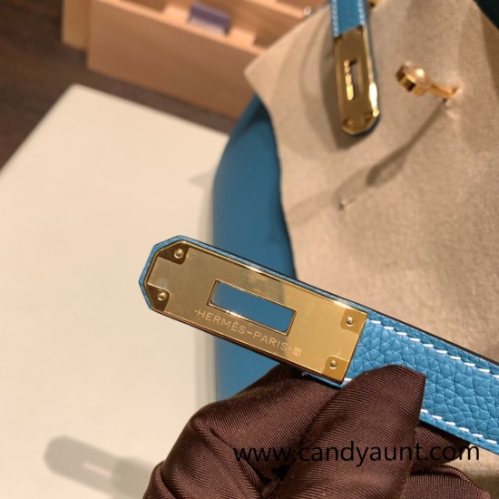 Hermes birkin 30cm togo 75 /Blue Jean Gold Hardware Full Handmade Hermes birkin 30cm togo 75 /Blue Jean Gold Hardware Full Handmade