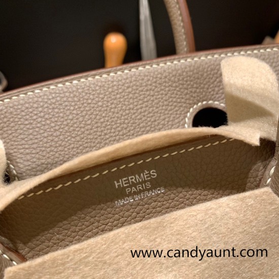 Hermes birkin 30cm togo 18 /Étoupe Grey Silver Hardware Full Handmade Hermes birkin 30cm togo 18 /Étoupe Grey Silver Hardware Full Handmade