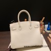 Hermes birkin 30cm togo 10 / Craie Gold Hardware  Full Handmade birkin30-045