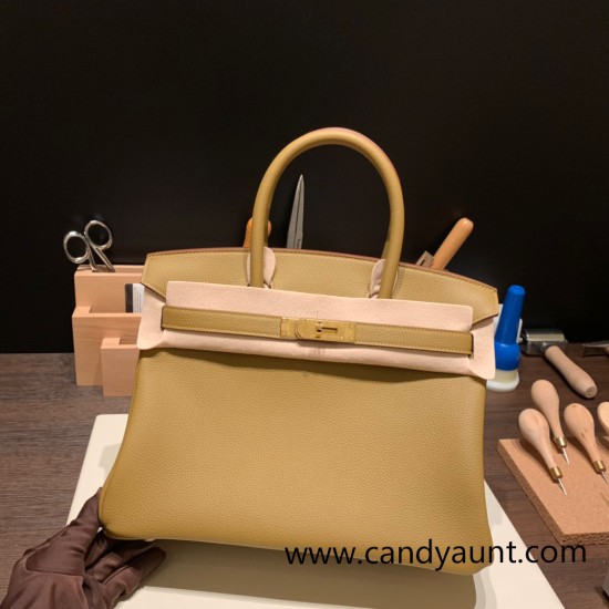 Hermes birkin 30cm togo U8/ Bronze Dore Gold Hardware Full Handmade Hermes birkin 30cm togo U8/ Bronze Dore Gold Hardware Full Handmade