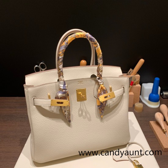 Hermes birkin 30cm togo 10/ Craie Gold Hardware Full Handmade Hermes birkin 30cm togo 10/ Craie Gold Hardware Full Handmade