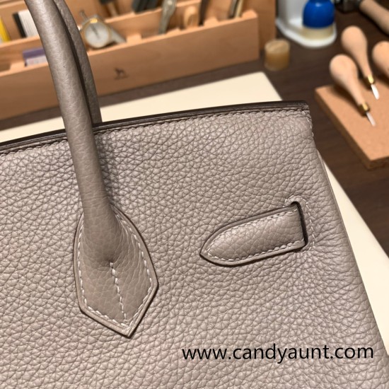 Hermes birkin 30cm togo M8/Gris Asphalt Gold Hardware Full Handmade Hermes birkin 30cm togo M8/Gris Asphalt Gold Hardware Full Handmade