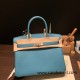 Hermes birkin 30cm togo 7B /Turquoise Blue Silver Hardware Full Handmade Hermes birkin 30cm togo 7B /Turquoise Blue Silver Hardware Full Handmade