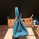 Hermes birkin 30cm togo 7B /Turquoise Blue Silver Hardware Full Handmade Hermes birkin 30cm togo 7B /Turquoise Blue Silver Hardware Full Handmade