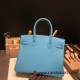 Hermes birkin 30cm togo 7B /Turquoise Blue Silver Hardware Full Handmade Hermes birkin 30cm togo 7B /Turquoise Blue Silver Hardware Full Handmade