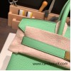 Hermes birkin 30cm togo 3I/Vert Criquet Gold Hardware  Full Handmade birkin30-055