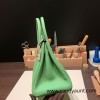 Hermes birkin 30cm togo 3I/Vert Criquet Gold Hardware  Full Handmade birkin30-055