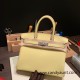 Hermes birkin 30cm togo 1Z /Jaune Poussin Silver Hardware Full Handmade Hermes birkin 30cm togo 1Z /Jaune Poussin Silver Hardware Full Handmade