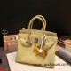Hermes birkin 30cm togo 1Z /Jaune Poussin Silver Hardware Full Handmade Hermes birkin 30cm togo 1Z /Jaune Poussin Silver Hardware Full Handmade