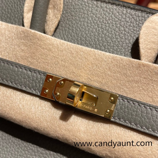 Hermes birkin 30cm togo 0L/ Gris Meyer Silver Hardware Full Handmade Hermes birkin 30cm togo 0L/ Gris Meyer Silver Hardware Full Handmade