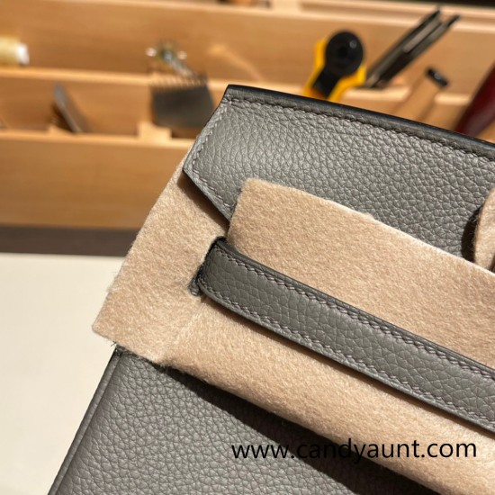 Hermes birkin 30cm togo 0L/ Gris Meyer Silver Hardware Full Handmade Hermes birkin 30cm togo 0L/ Gris Meyer Silver Hardware Full Handmade