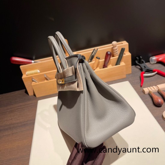Hermes birkin 30cm togo 0L/ Gris Meyer Silver Hardware Full Handmade Hermes birkin 30cm togo 0L/ Gris Meyer Silver Hardware Full Handmade