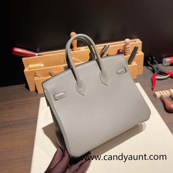 Hermes birkin 30cm togo 0L/ Gris Meyer Silver Hardware Full Handmade Hermes birkin 30cm togo 0L/ Gris Meyer Silver Hardware Full Handmade