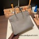 Hermes birkin 30cm togo 8F /Etain Silver Hardware Full Handmade Hermes birkin 30cm togo 8F /Etain Silver Hardware Full Handmade