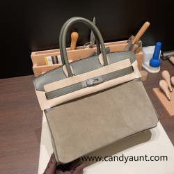 Hermes birkin 30cm togo 4B /Biscuit Silver Hardware  Full Handmade