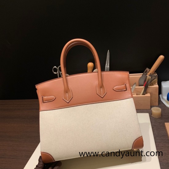 Hermes birkin 30cm box & Canvas 89 /Black (Noir) Gold Hardware Full Handmade Hermes birkin 30cm box & Canvas 89 /Black (Noir) Gold Hardware Full Handmade