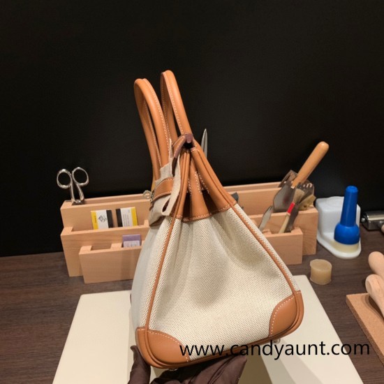 Hermes birkin 30cm stock swift & Canvas 37 /Gold Gold Hardware Full Handmade Hermes birkin 30cm stock swift & Canvas 37 /Gold Gold Hardware Full Handmade