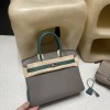 Birkin 25cm  89 Black   Silver Hardware 