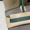 Birkin 25cm  89 Black   Silver Hardware 