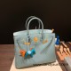 Hermes Birkin 35cm togo 7G/ Ciel Gold Hardware Full Handmade Hermes Birkin 35cm togo 7G/ Ciel Gold Hardware Full Handmade