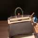 Hermes Birkin 35cm togo & Ostrich 46/ Ebene& V6/ Canope Silver Hardware Full Handmade Hermes Birkin 35cm togo & Ostrich 46/ Ebene& V6/ Canope Silver Hardware Full Handmade