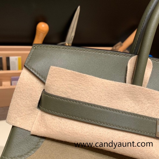 Hermes Birkin 35cm swift & chamois Silver Hardware Full Handmade Hermes Birkin 35cm swift & chamois Silver Hardware Full Handmade