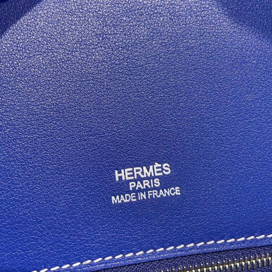 Hermes Birkin 35cm swift 7T/Blue Electric Silver Hardware Full Handmade Hermes Birkin 35cm swift 7T/Blue Electric Silver Hardware Full Handmade