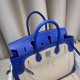 Hermes Birkin 35cm swift 7T/Blue Electric Silver Hardware Full Handmade Hermes Birkin 35cm swift 7T/Blue Electric Silver Hardware Full Handmade