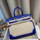 Hermes Birkin 35cm swift 7T/Blue Electric Silver Hardware Full Handmade Hermes Birkin 35cm swift 7T/Blue Electric Silver Hardware Full Handmade