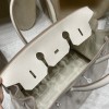 Hermes Birkin 35cm canvas 7T/Blue Electric Silver Hardware Full Handmade 011