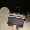 Leather 89/Black×3Q/Rose Sakura with Gold Fittings | Unique Color Combination, Custom-Made Birkin 35 Togo