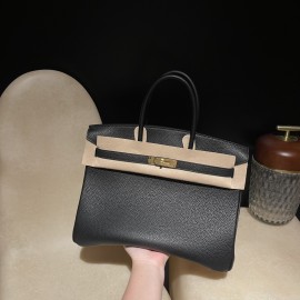 Leather 89/Black×3Q/Rose Sakura with Gold Fittings | Unique Color Combination, Custom-Made Birkin 35 Togo