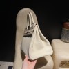 Leather 10/Craie with Rose Gold Fittings | Essential for Summer Outfits, Rare Color, Birkin 35 Togo