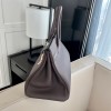 Birkin 40cm Togo Leather 46/Ebene with Silver Hardware | Fully Handcrafted
