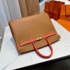 Birkin 40cm Epsom Leather 37/Gold & 9J/Feu with Gold Hardware