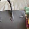 Birkin 40cm Togo Leather 8F/Etain with Silver Hardware | Fully Handcrafted