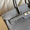 Birkin 40cm Togo Leather 8F/Etain with Silver Hardware | Fully Handcrafted