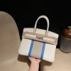 Birkin 30cm CLUB – This discontinued bag belongs to the sporty series launched in 2012. Its most distinctive feature is two vertical stripes on the bag body. It is characterized by a combination of Togo leather and lizard leather, exuding a retro yet spor