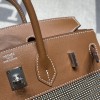 30cm Birkin with Waffle Stitch – The appeal lies in its rare design, so you’ll rarely see the same style when you go out! Color: 37/Gold
