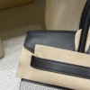 30cm Birkin (Fabric & Swift Leather) – Color: 89 Noir (with Silver Hardware) The fabric material creates a youthful vibe and is lighter than full-leather versions, which is its key feature.