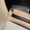 Birkin Triomphe H 25 (Canvas & Swift Leather Combination) – Swift Leather Color: 89 Noir with Silver Hardware