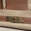 Hermès Birkin 30 (Swift Leather & Canvas) – Color: 37/Gold with Gold Hardware The attractive fusion of Swift leather and canvas creates an elegant vintage style – a rare model with great collector value.