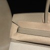 Hermès Birkin 35 (Togo Leather & Canvas) – Color: Tortue Gray with Gold Hardware