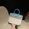 New Arrival ✨ Hermès Birkin 30 (Canvas & Swift Leather) – Color: P3/Blue Nuit with Gold Hardware – The combination of different materials creates a special elegance.