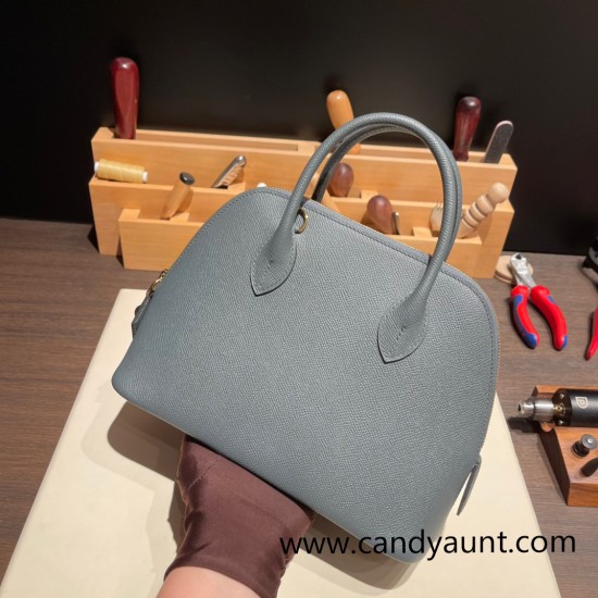 Hermes 25cm bolide Epsom Y7 /Blue Orage Full Handmade Gold Hardware001 Hermes 25cm bolide Epsom Y7 /Blue Orage Full Handmade Gold Hardware001